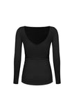 Long Sleeve V-Back Top
